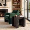 image:imageSAFAVIEH Couture Collection  Jessandria Natural Brown Accent Table Contemporary Design Fully Assembled SFV7719ABlack