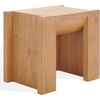 image:imageSAFAVIEH Couture Collection  Jessandria Natural Brown Accent Table Contemporary Design Fully Assembled SFV7719ANatural