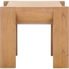 image:imageSAFAVIEH Couture Collection  Jessandria Natural Brown Accent Table Contemporary Design Fully Assembled SFV7719ANatural