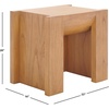 image:imageSAFAVIEH Couture Collection  Jessandria Natural Brown Accent Table Contemporary Design Fully Assembled SFV7719ANatural