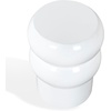 image:imageSAFAVIEH Couture Collection  Joy Rosa White Concrete Accent Table Contemporary Sculptural Side Table High Gloss Finish Fully Assembled SFV2620BWhite