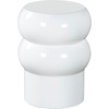 image:imageSAFAVIEH Couture Collection  Joy Rosa White Concrete Accent Table Contemporary Sculptural Side Table High Gloss Finish Fully Assembled SFV2620BWhite