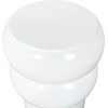 image:imageSAFAVIEH Couture Collection  Joy Rosa White Concrete Accent Table Contemporary Sculptural Side Table High Gloss Finish Fully Assembled SFV2620BWhite