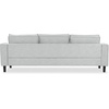 image:imageSAFAVIEH Couture Collection  Kalyna 35 Seater Sofa  Light Grey Modern Upholstered Polyester Fabric Couch with Square Arms amp Tapered Legs SFA2007CLight Grey