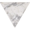 image:imageSAFAVIEH Couture Collection  Leah Bryanna White amp Brown Marble Accent Table Triangle Top Drink Table Sculptural Pedestal Design SFV9751BWhite