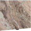 image:imageSAFAVIEH Couture Collection  Leah Bryanna White amp Brown Marble Accent Table Triangle Top Drink Table Sculptural Pedestal Design SFV9751BWhiteBrown