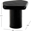 image:imageSAFAVIEH Couture Collection  Rhianna Black Concrete Accent Table Sculptural Side Table Modern Design SFV2608BBlack