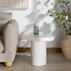 image:imageSAFAVIEH Couture Collection  Rhianna Black Concrete Accent Table Sculptural Side Table Modern Design SFV2608BWhite