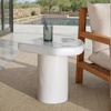 image:imageSAFAVIEH Couture Collection  Rhianna Black Concrete Accent Table Sculptural Side Table Modern Design SFV2608BWhite