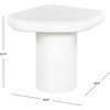 image:imageSAFAVIEH Couture Collection  Rhianna Black Concrete Accent Table Sculptural Side Table Modern Design SFV2608BWhite