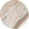 image:imageSAFAVIEH Couture Collection  Roxiella Natural Brown Solid Wood amp Round Marble Top Accent Table Pedestal Design Sculptural Modern Side Table SFV9732ABrownNatural