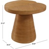 image:imageSAFAVIEH Couture Collection  Vyvianna Natural Rattan Pedestal Accent Table Fully Assembled Round Side Table for Living Room Bedroom or Lounge Space CWK3031ANatural