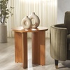 image:imageSAFAVIEH Couture Collection Audriella Black Round Top Accent TableNatural
