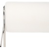 image:imageSAFAVIEH Couture Collection Bethann White CorduroySilver Metal Frame Accent Chair Fully Assembled