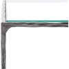 image:imageSAFAVIEH Couture Collection Debbie Brass Base amp Black Marble Top Rectangular Accent Table Fully AssembledSilver