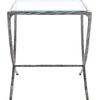 image:imageSAFAVIEH Couture Collection Debbie Brass Base amp Black Marble Top Rectangular Accent Table Fully AssembledSilver