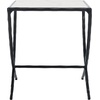 image:imageSAFAVIEH Couture Collection Debbie Brass Base amp Black Marble Top Rectangular Accent Table Fully AssembledWhite