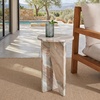 image:imageSAFAVIEH Couture Collection Devlin Black Marble Drink Table Fully AssembledBrown