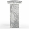 image:imageSAFAVIEH Couture Collection Devlin Black Marble Drink Table Fully AssembledWhite