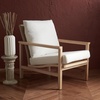 image:imageSAFAVIEH Couture Collection Emmalee WalnutNatural Cord Back Accent ChairNatural