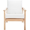 image:imageSAFAVIEH Couture Collection Emmalee WalnutNatural Cord Back Accent ChairNatural