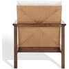 image:imageSAFAVIEH Couture Collection Emmalee WalnutNatural Cord Back Accent ChairWalnutNatural