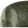 image:imageSAFAVIEH Couture Collection Everly Black Boucle Barrel Back Accent Chair Fully AssembledOlive Green