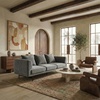 image:imageSAFAVIEH Couture Collection Marcy Grey Velvet Sofa