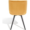 image:imageSAFAVIEH Couture Collection Matty MidCentury Modern Scandinavian Cream Velvet Dining ChairMustard