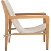 image:imageSAFAVIEH Couture Collection Osmond Coastal Sand LinenNatural Sling Chair Fully Assembled