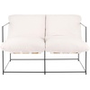 image:imageSAFAVIEH Couture Collection Portland IvoryBlack Pillow Top Sofa Fully Assembled
