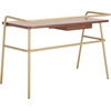 image:imageSAFAVIEH Couture Collection Regis WalnutBronze Office Computer Writing Desk