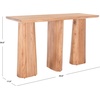 image:imageSAFAVIEH Couture Collection Ryllae Natural Solid Wood Console TableNatural