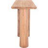 image:imageSAFAVIEH Couture Collection Ryllae Natural Solid Wood Console TableNatural