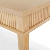 image:imageSAFAVIEH Couture Collection Shelbie Oak Brown amp Black 1Drawer Reeded Computer Table Office Writing DeskNatural
