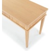 image:imageSAFAVIEH Couture Collection Shelbie Oak Brown amp Black 1Drawer Reeded Computer Table Office Writing DeskNatural