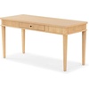 image:imageSAFAVIEH Couture Collection Shelbie Oak Brown amp Black 1Drawer Reeded Computer Table Office Writing DeskNatural