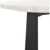 image:imageSAFAVIEH Couture Collection Trenton WhiteNatural Marble Top Accent TableWhiteBlack