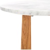image:imageSAFAVIEH Couture Collection Trenton WhiteNatural Marble Top Accent TableWhiteNatural