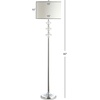 image:imageSAFAVIEH FLL4067A Lighting Collection Lottie White and Chrome 60inch Floor Lamp H