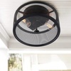 image:imageSAFAVIEH FLU4006A Collection Albina Mount Flush Light Black
