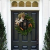 image:imageSAFAVIEH Home Collection 21inch Decorative Artificial Pine amp Olive Leaf Wreath Fully Assembled