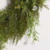 image:imageSAFAVIEH Home Collection 24inch Decorative Artificial Pine Wreath with Pine Cones amp Blueberries Fully AssembledGreen
