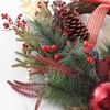 image:imageSAFAVIEH Home Collection 28inch Decorative Artificial Magnolia Oval Wreath with Ornaments amp Bow Fully Assembled