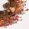 image:imageSAFAVIEH Home Collection 31inch Decorative Artificial Berry amp Coreopsis Wreath Fully Assembled