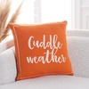image:imageSAFAVIEH Home Collection Cuddle Weather OrangeNatural Cotton 18inch Square Decorative Accent Throw Pillow with Insert