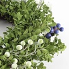 image:imageSAFAVIEH Home Collection Faux Artificial 24inch Boxwood amp Berry Decorative Wreath