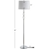 image:imageSAFAVIEH Lighting  Venezia 61Inch Crystal Floor Lamp  Fabric Shade  Contemporary SlimPole Design  Ideal for Living Room Bedroom  LED Bulb Included LIT4175BCrystal