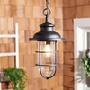 image:imageSAFAVIEH Lighting Collection Adelle Black Outdoor Pendant Hanging Light Fixture LED Bulb Included