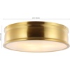 image:imageSAFAVIEH Lighting Collection Adria Brass Flush Mount LED Bulbs Included